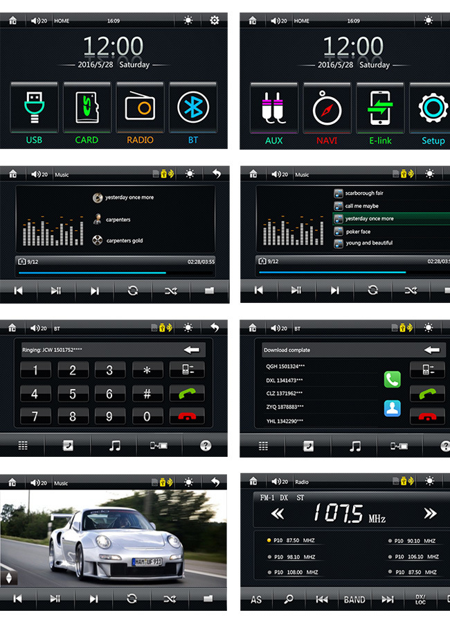 reprodutor de m&iacute;dia para carro android