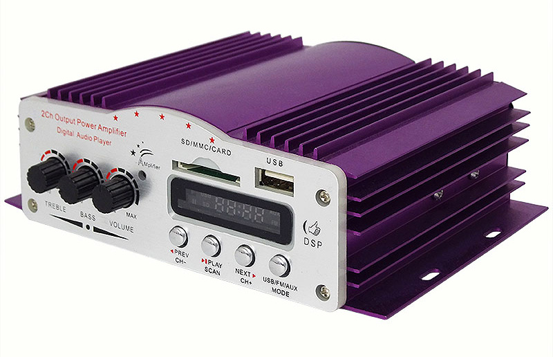 amplificador est&eacute;reo de carro